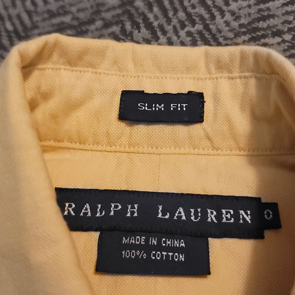 Ralph Lauren Slim Fit Yellow Shirt - Picture 4 of 6